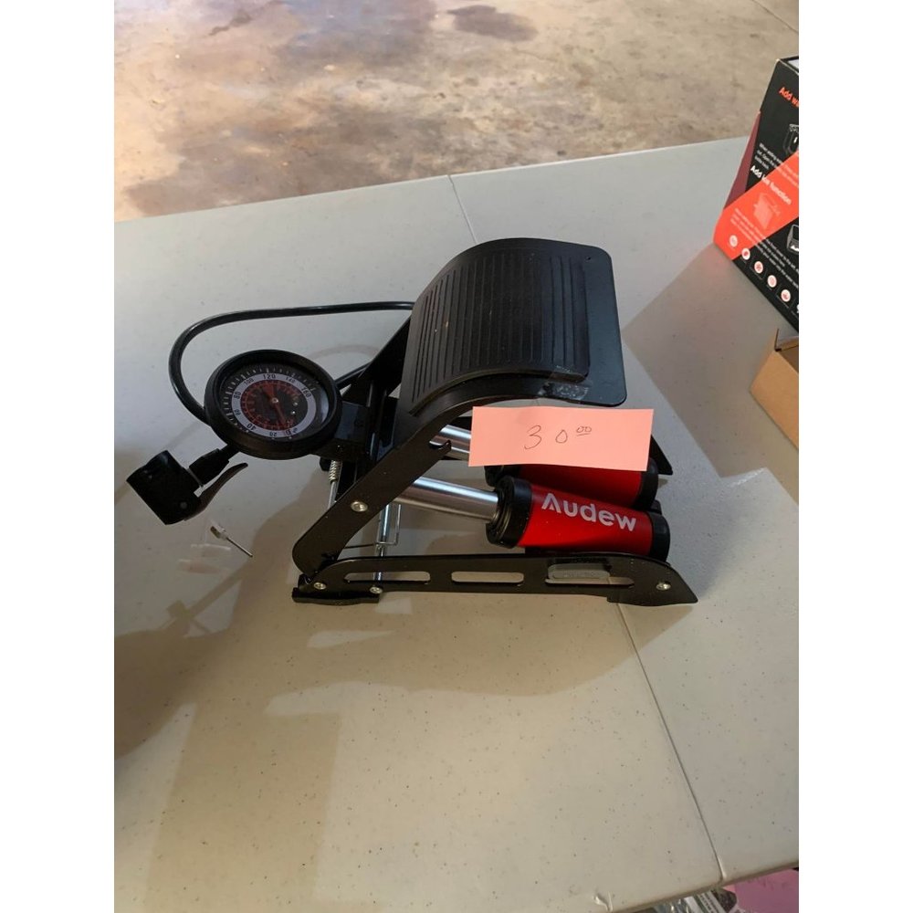 Audew Bike Tire Floor Foot Pump With Gauge